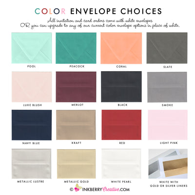 A7 Color Envelopes - inkberrycards
