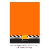 Little Builder Construction Birthday Party Invitation - inkberrycards