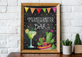Taco Bout Love Bridal Shower, Margarita Bar Sign, Chalkboard, Printable Sign - 8x10