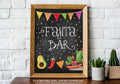 Taco Bout Love Bridal Shower - Fajita Bar - Chalkboard Style - Printable Sign - 8x10