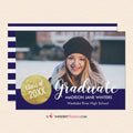 Gold Stamp - Graduation Invitation or Announcement