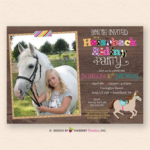 horseback-riding-birthday-party-invitation-photo-version-horizontal-inkberry-creative for Free Printable Horse Birthday Party Invitations Horseback Riding Birthday Party Invitation (Photo Version, Horizontal) – Inkberry Creative for Free Printable Horse Birthday Party Invitations