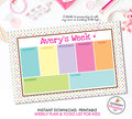 Printable Kids Weekly Planner and To Do List - Instant Download, PDF, Printable Daily Weekly Planner for Kids - Homework, School, Chores - inkberrycards