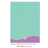 Mermaid Party Invitation - Chalkboard Style - inkberrycards