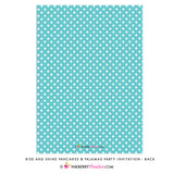 Rise and Shine Pancakes and Pajamas Party Chalkboard Style Invitation - inkberrycards
