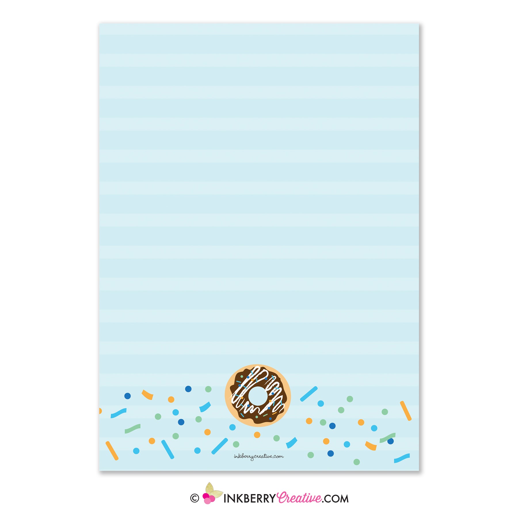 Donuts and Diapers - Baby Boy Sprinkle / Baby Shower Invitation