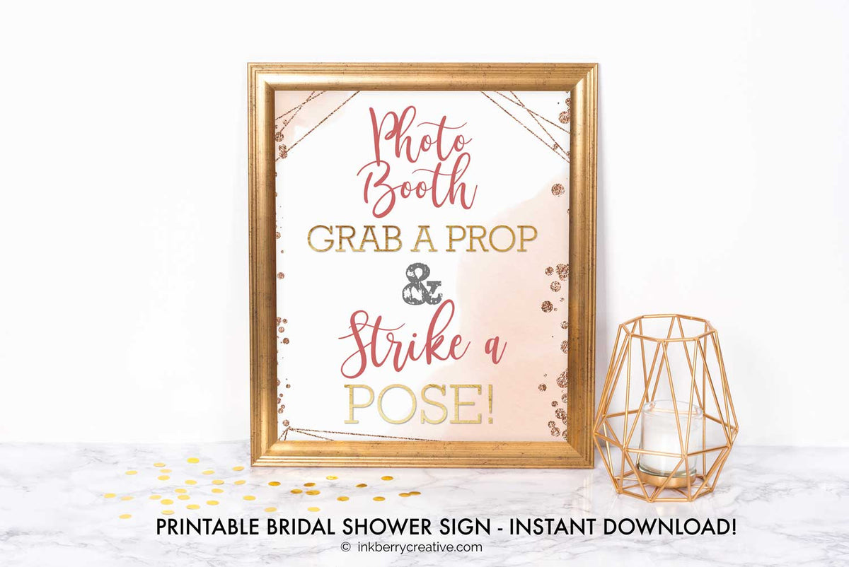 Bridal Shower Sign Diy