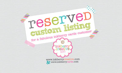 Z -Custom Order - 10 additional invitations for Claire - inkberrycards