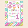 Sweet Shoppe Sprinkles Birthday Party Invitation - inkberrycards