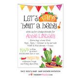 Taco 'Bout A Baby Shower Invitation - inkberrycards