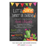 Taco 'Bout A Baby (Chalkboard Style) Baby Shower Invitation - inkberrycards