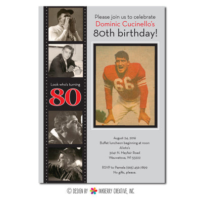 Memory Lane Milestone Party Invitation - inkberrycards