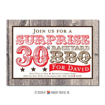 Backyard Barbecue Party Invitation - inkberrycards