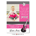 Rockstar Girl Photo Thank You Note - inkberrycards